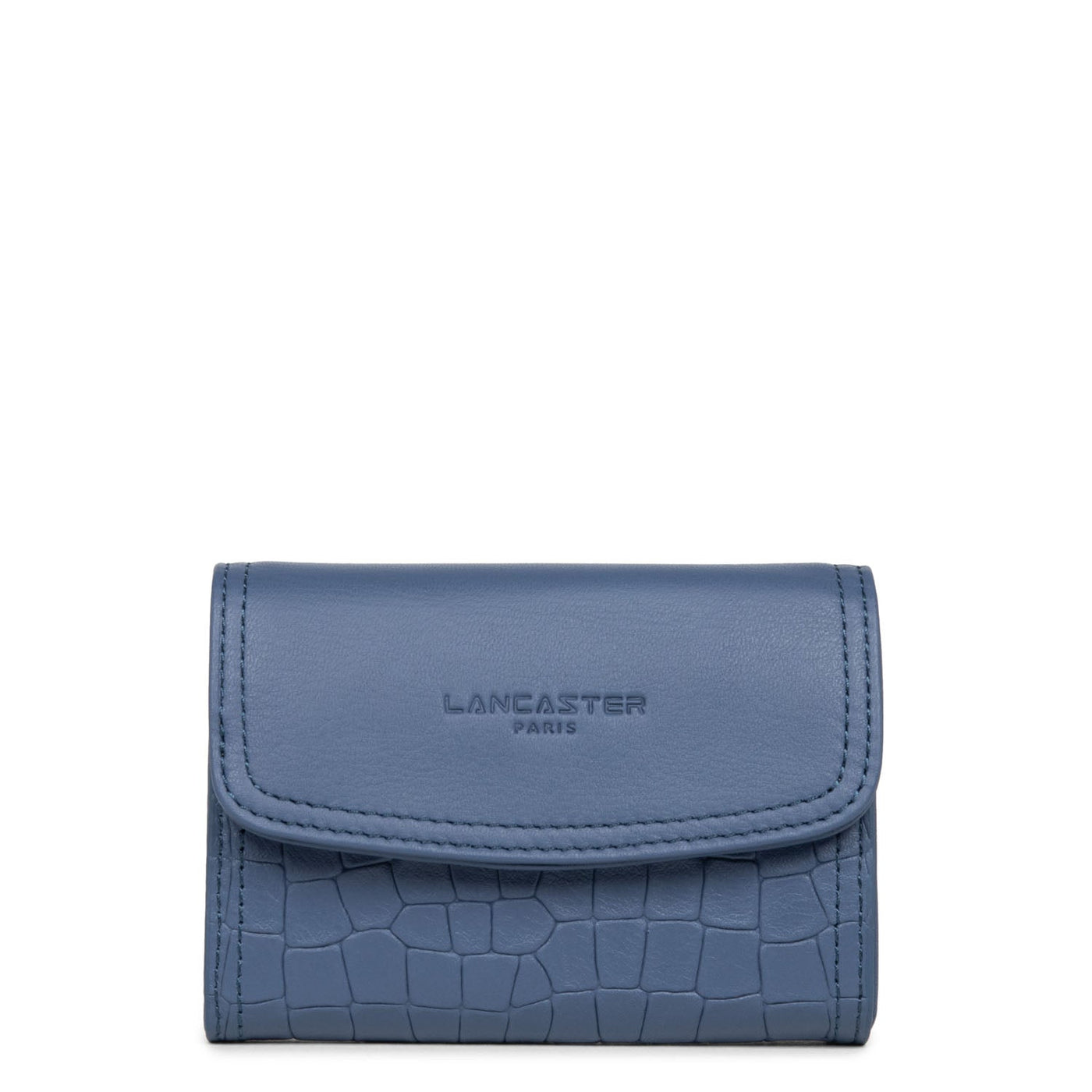 wallet - soft vintage nova #couleur_bleu-saphir-croco