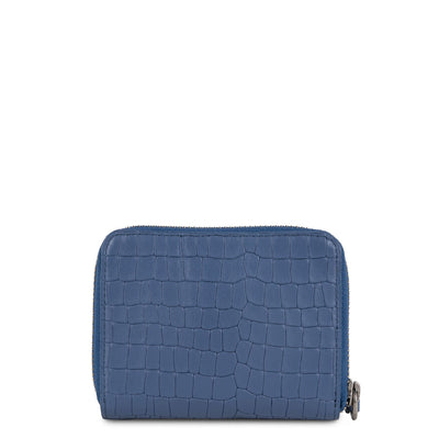 back to back wallet - soft vintage nova #couleur_bleu-saphir-croco