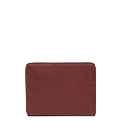 back to back wallet - soft vintage nova #couleur_bordeaux