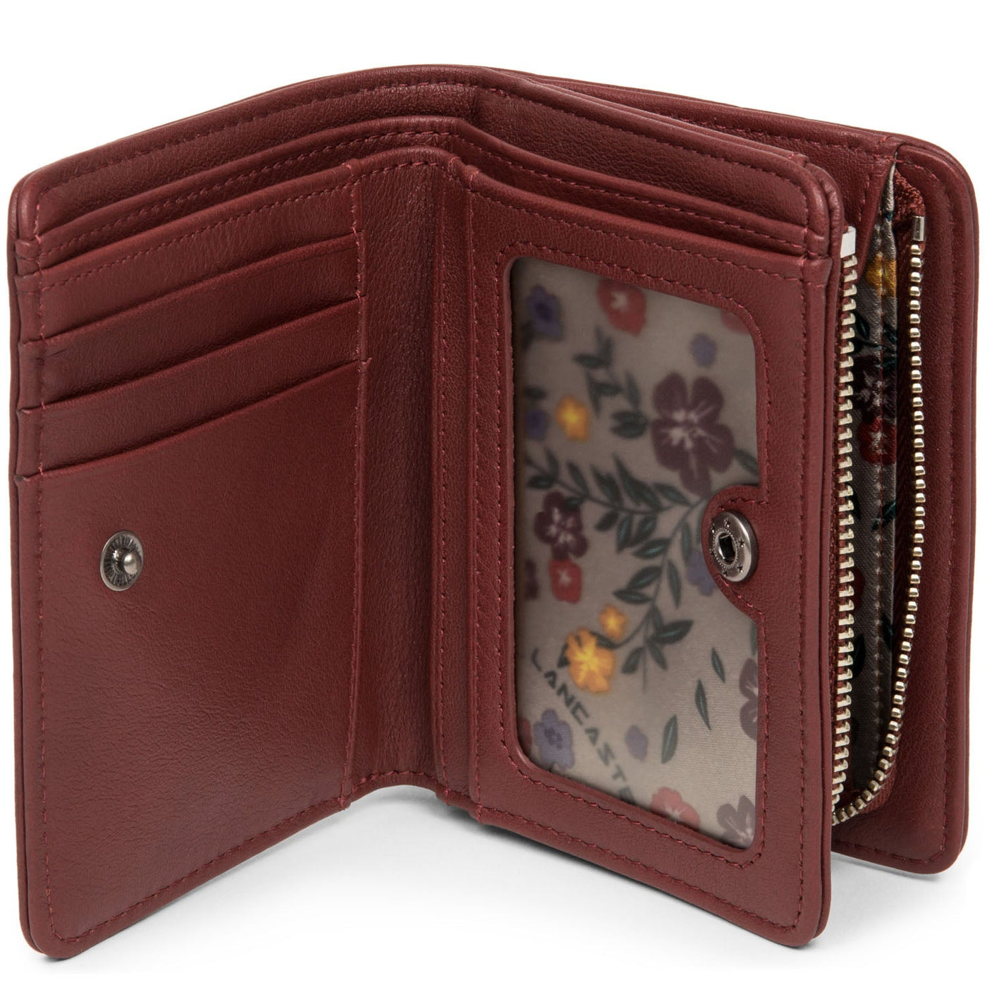 back to back wallet - soft vintage nova #couleur_bordeaux