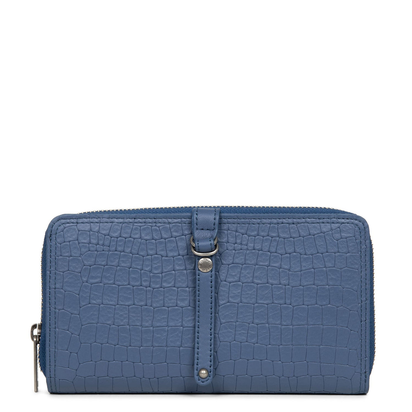 back to back organizer wallet - soft vintage #couleur_bleu-saphir-croco