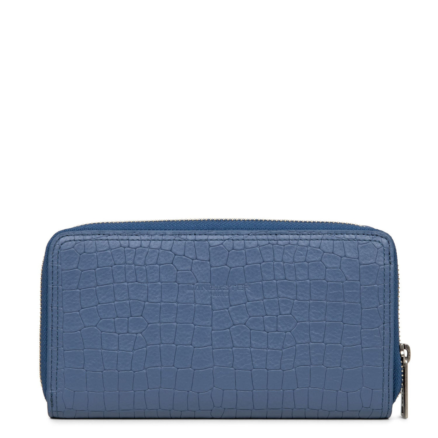 back to back organizer wallet - soft vintage #couleur_bleu-saphir-croco