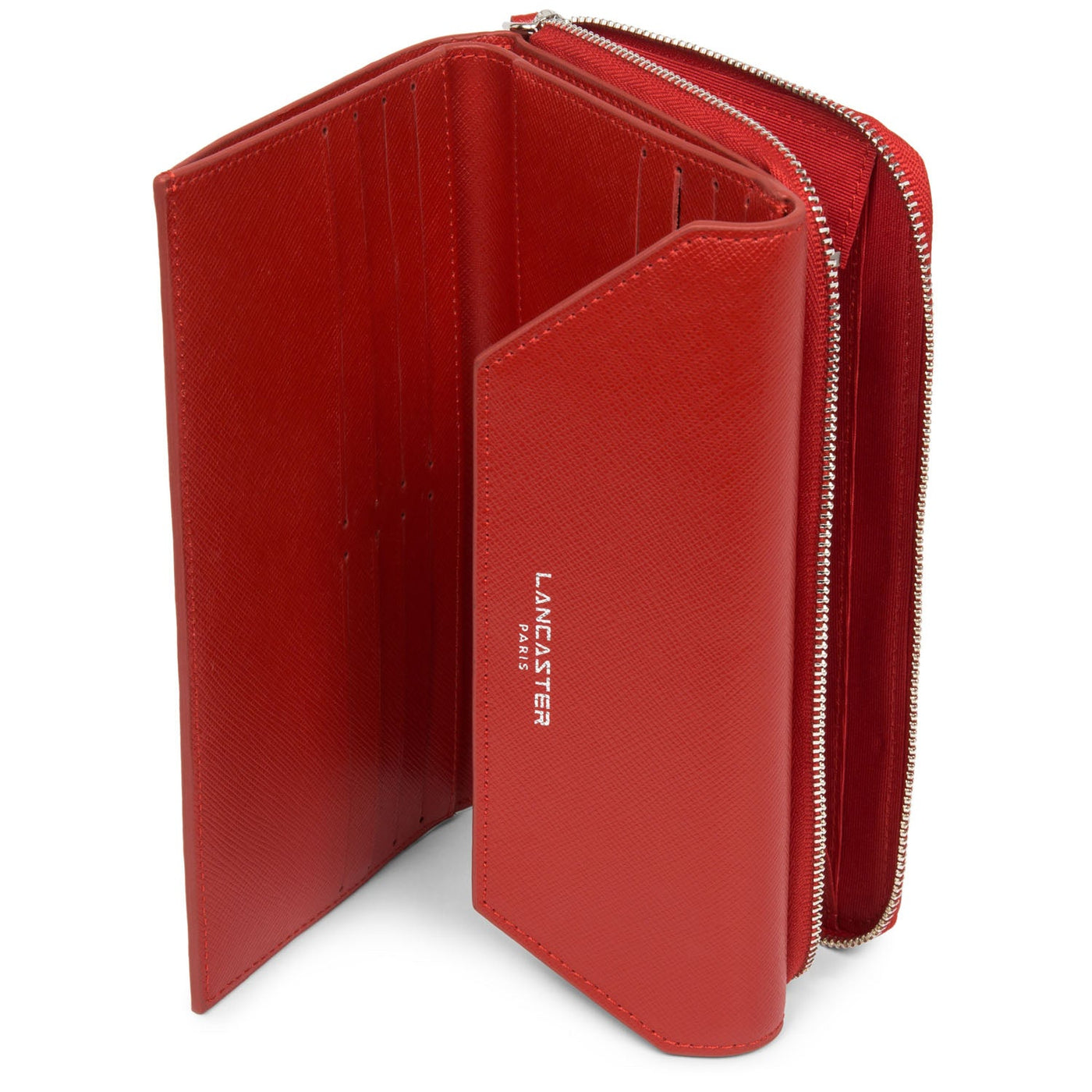 back to back organizer wallet - saffiano intemporel #couleur_rouge