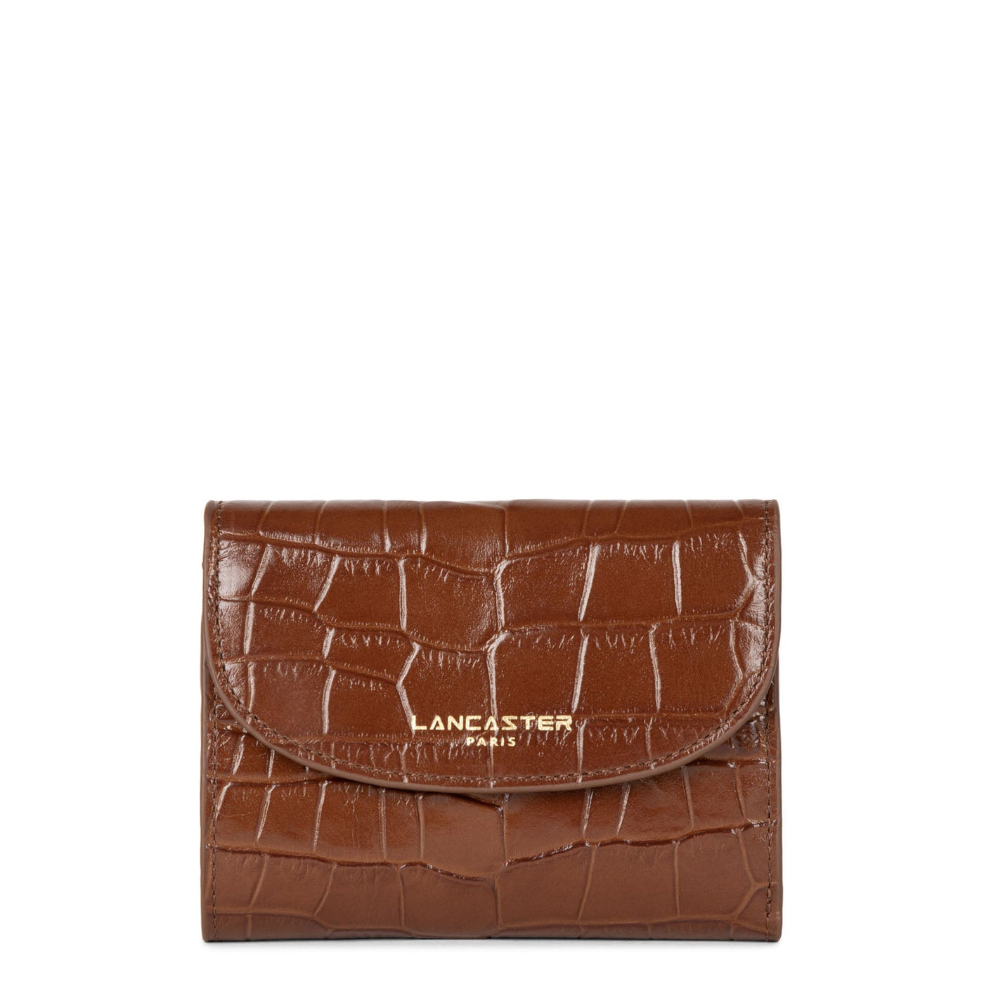 back to back wallet - exotic croco cn #couleur_caramel