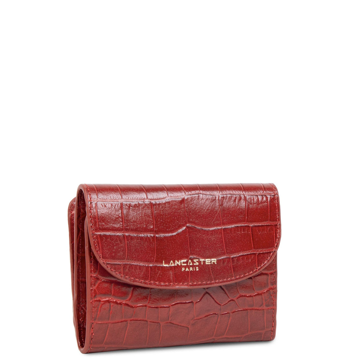 back to back wallet - exotic croco cn #couleur_rouge