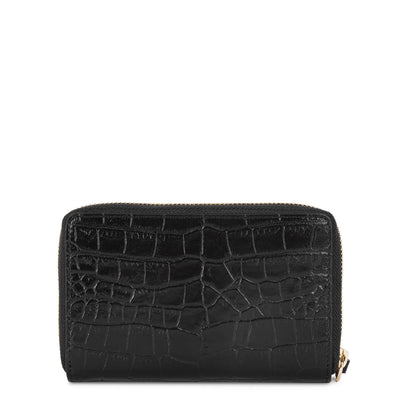 wallet - exotic croco cn #couleur_noir