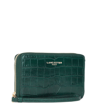 wallet - exotic croco cn #couleur_vert-alpine