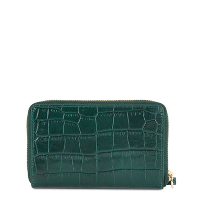 wallet - exotic croco cn #couleur_vert-alpine
