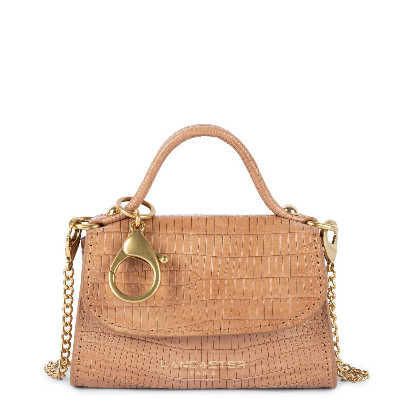 mini coin purse - exotic lézard & croco cn #couleur_camel-lzard