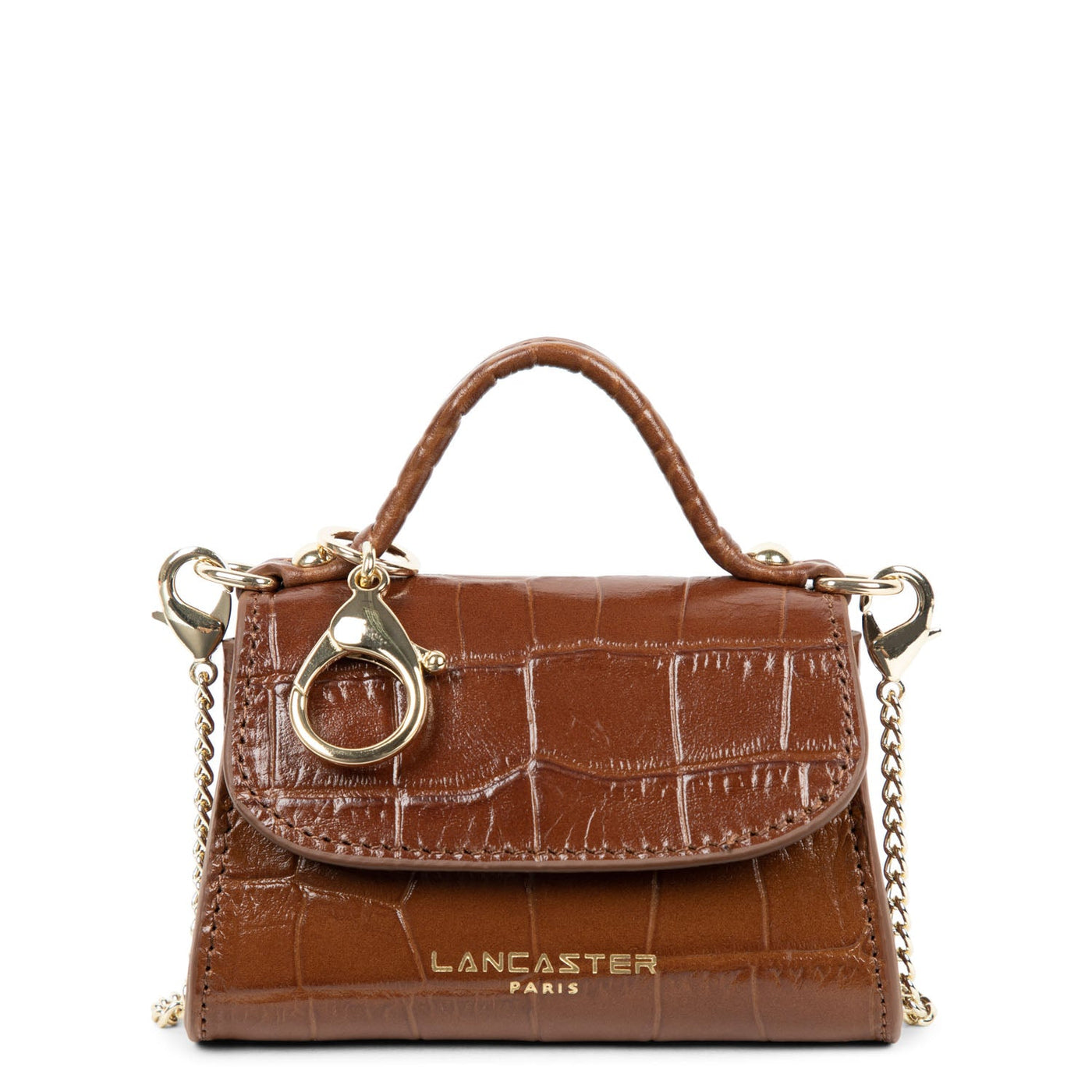 mini coin purse - exotic lézard & croco cn #couleur_caramel