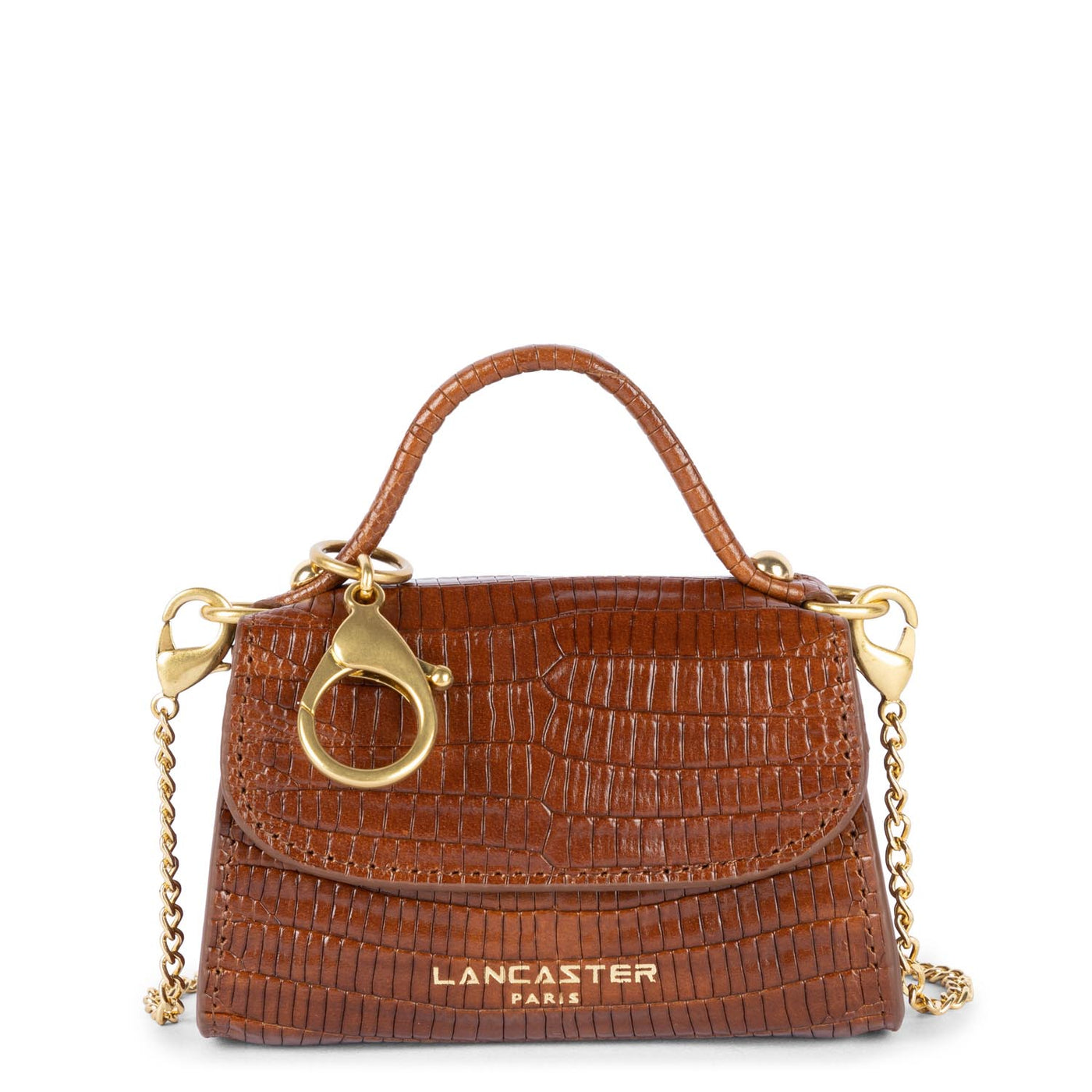 mini coin purse - exotic lézard & croco cn #couleur_cognac-lzard