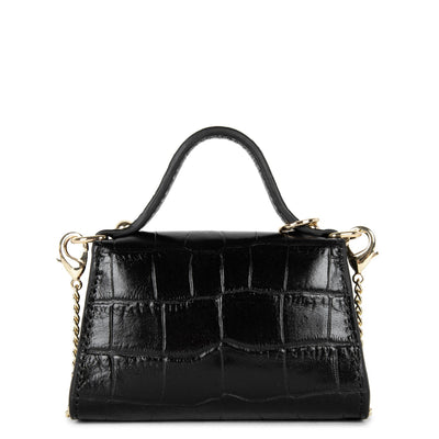 mini coin purse - exotic lézard & croco cn #couleur_noir