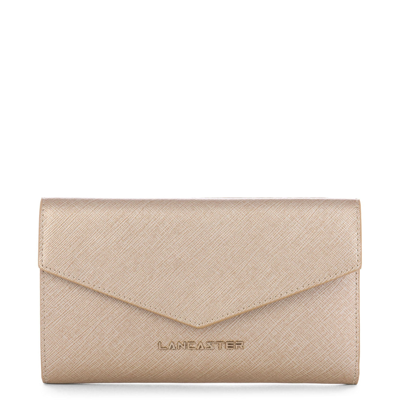 back to back organizer wallet - saffiano signature #couleur_champagne