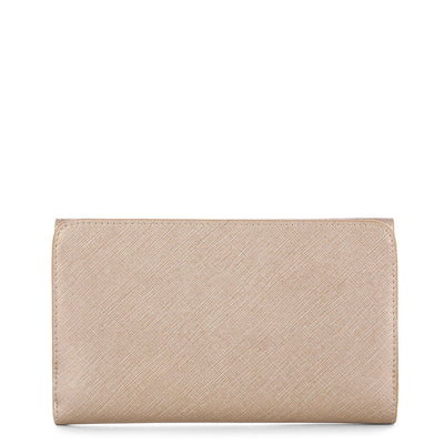 back to back organizer wallet - saffiano signature #couleur_champagne