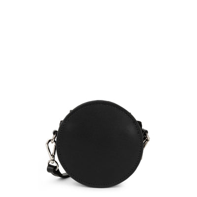 mini round coin purse - smooth lune #couleur_noir