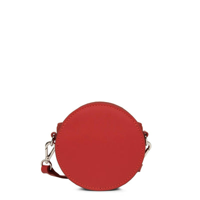 mini round coin purse - smooth lune #couleur_rouge
