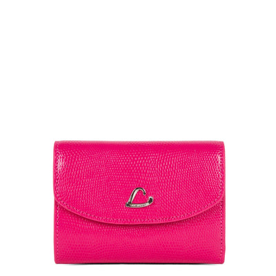 back to back wallet - lucertola #couleur_fuxia
