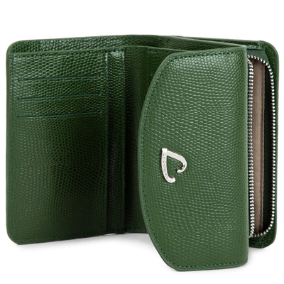 back to back wallet - lucertola #couleur_vert-pin