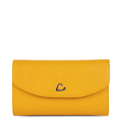 back to back organizer wallet - lucertola #couleur_jaune