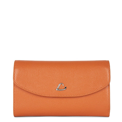 back to back organizer wallet - lucertola #couleur_orange