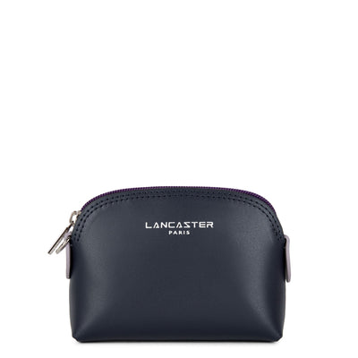 coin purse - smooth #couleur_bleu-fonc-mauve-violet