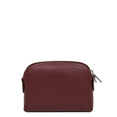 coin purse - smooth #couleur_bordeaux