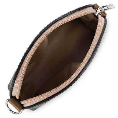 coin purse - smooth #couleur_noir-nude-vison