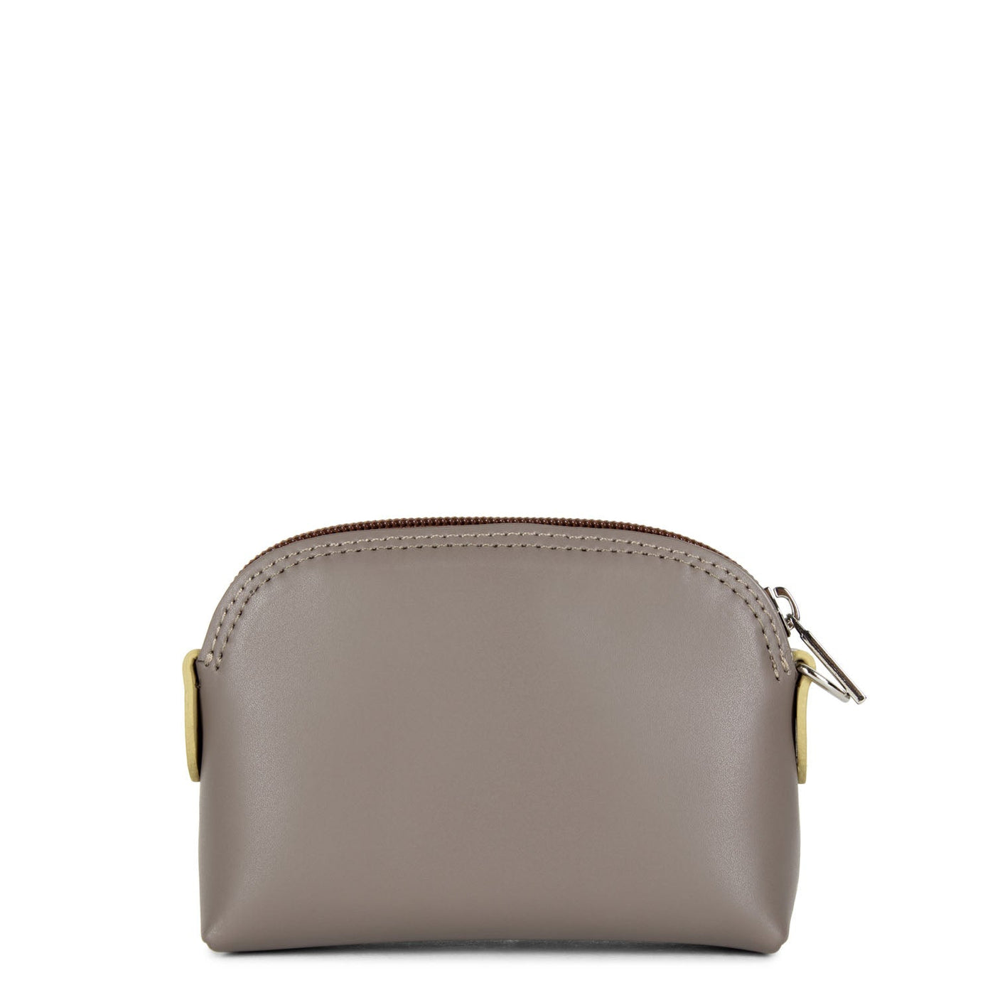 coin purse - smooth #couleur_taupe-gingembre-vison