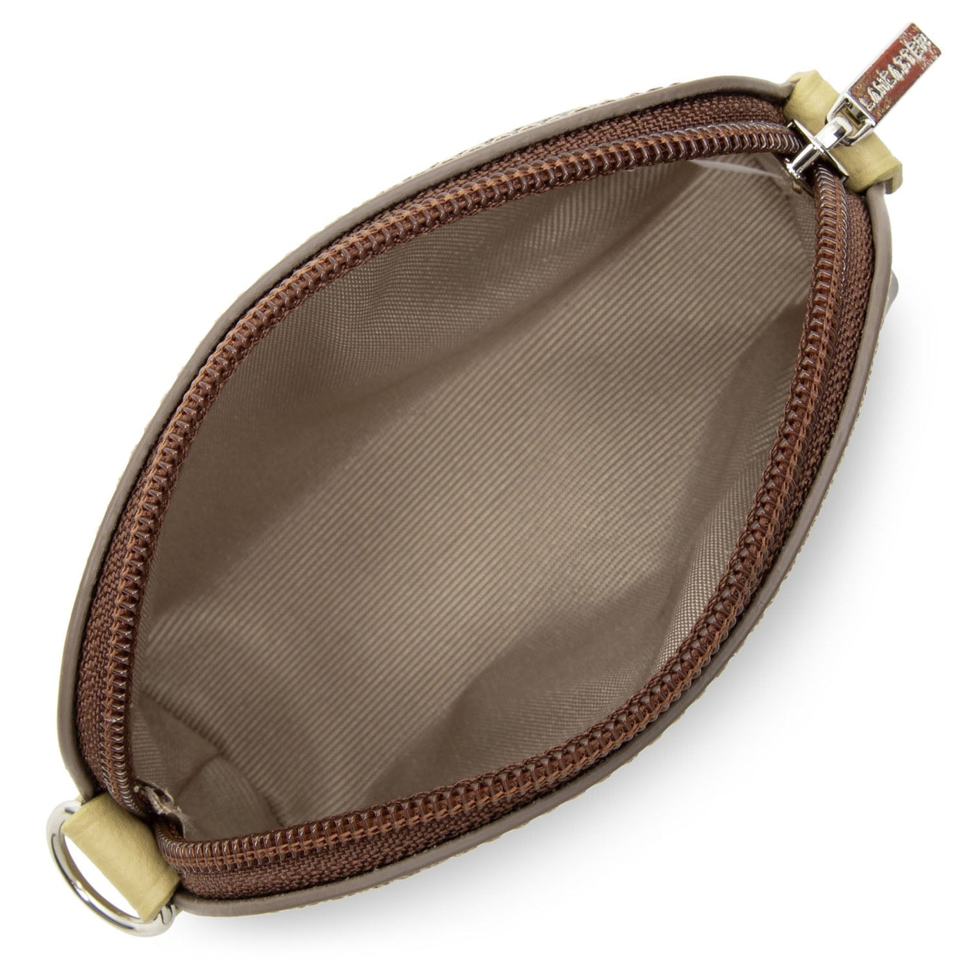coin purse - smooth #couleur_taupe-gingembre-vison