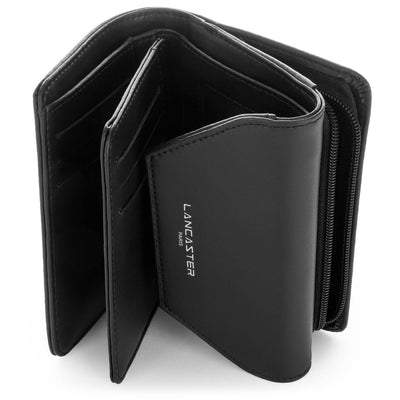 back to back wallet - smooth #couleur_noir