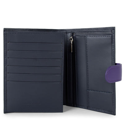 wallet - smooth #couleur_bleu-fonc-mauve-violet