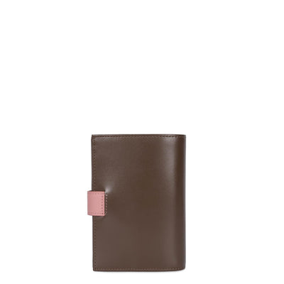 wallet - smooth #couleur_marron-rose-antic-nude