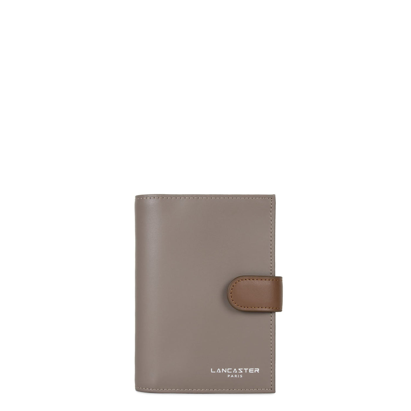 wallet - smooth #couleur_taupe-gingembre-vison