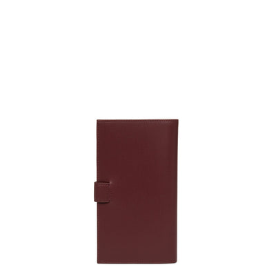 checkbook holder - smooth #couleur_bordeaux