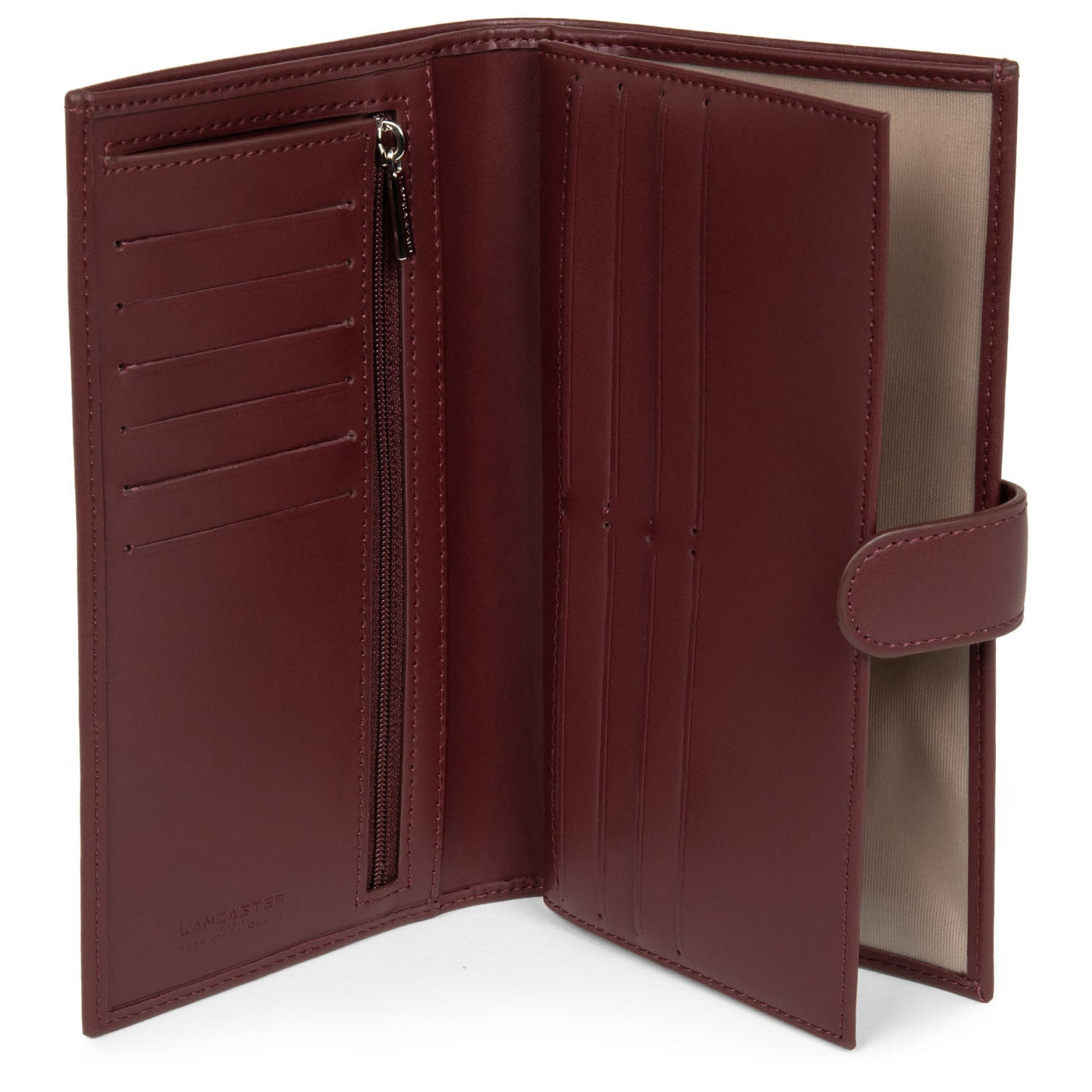 checkbook holder - smooth #couleur_bordeaux