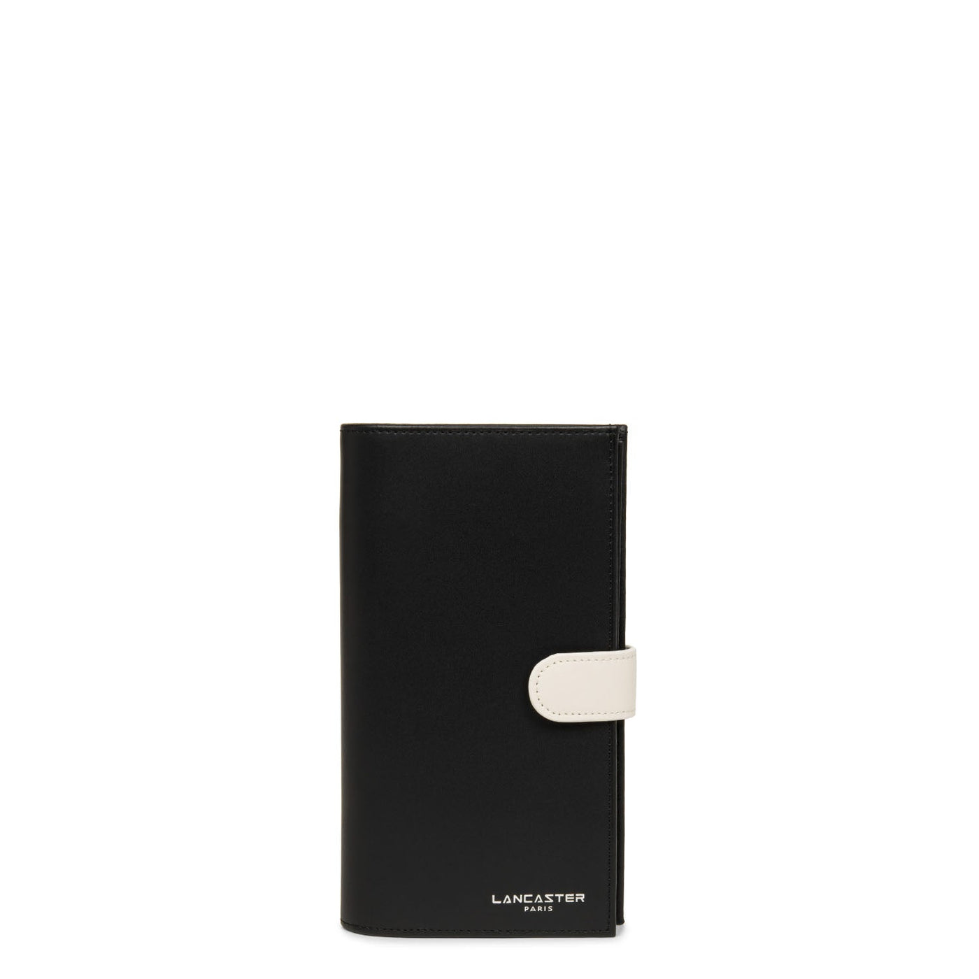 checkbook holder - smooth #couleur_noir-ecru-galet-ros