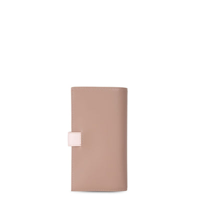 checkbook holder - smooth #couleur_nude-rose-galet-ros