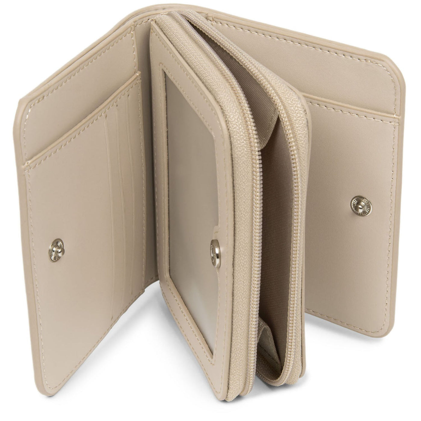back to back wallet - smooth #couleur_galet-ros
