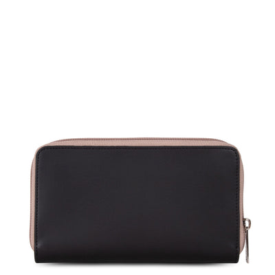back to back organizer wallet - smooth #couleur_noir-nude-clair-nude-fonc
