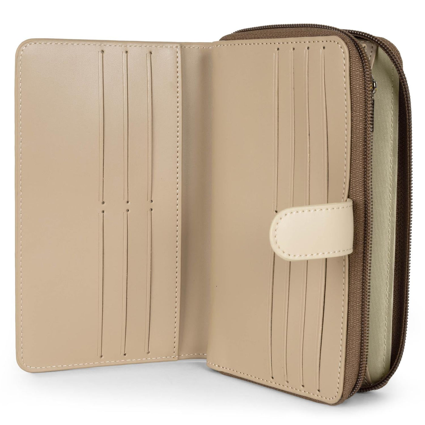 back to back organizer wallet - smooth #couleur_nude-nude-clair-vison