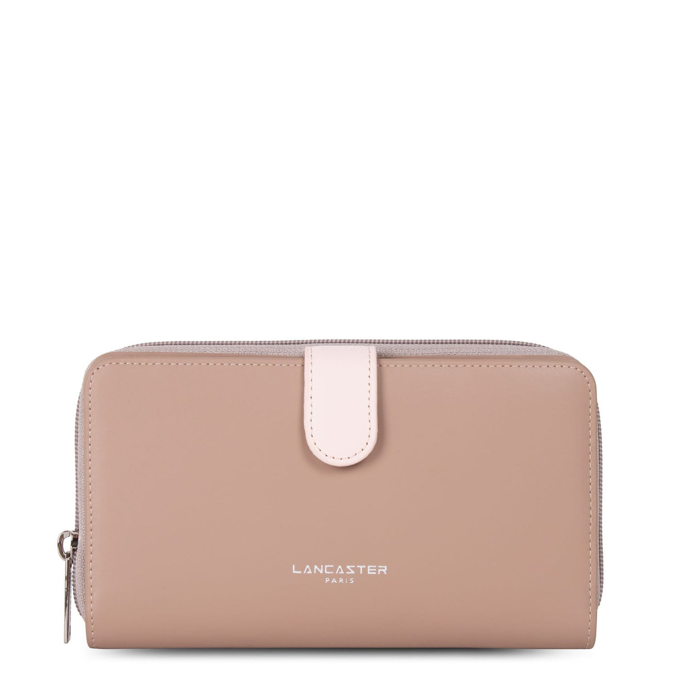 back to back organizer wallet - smooth #couleur_nude-rose-galet-ros