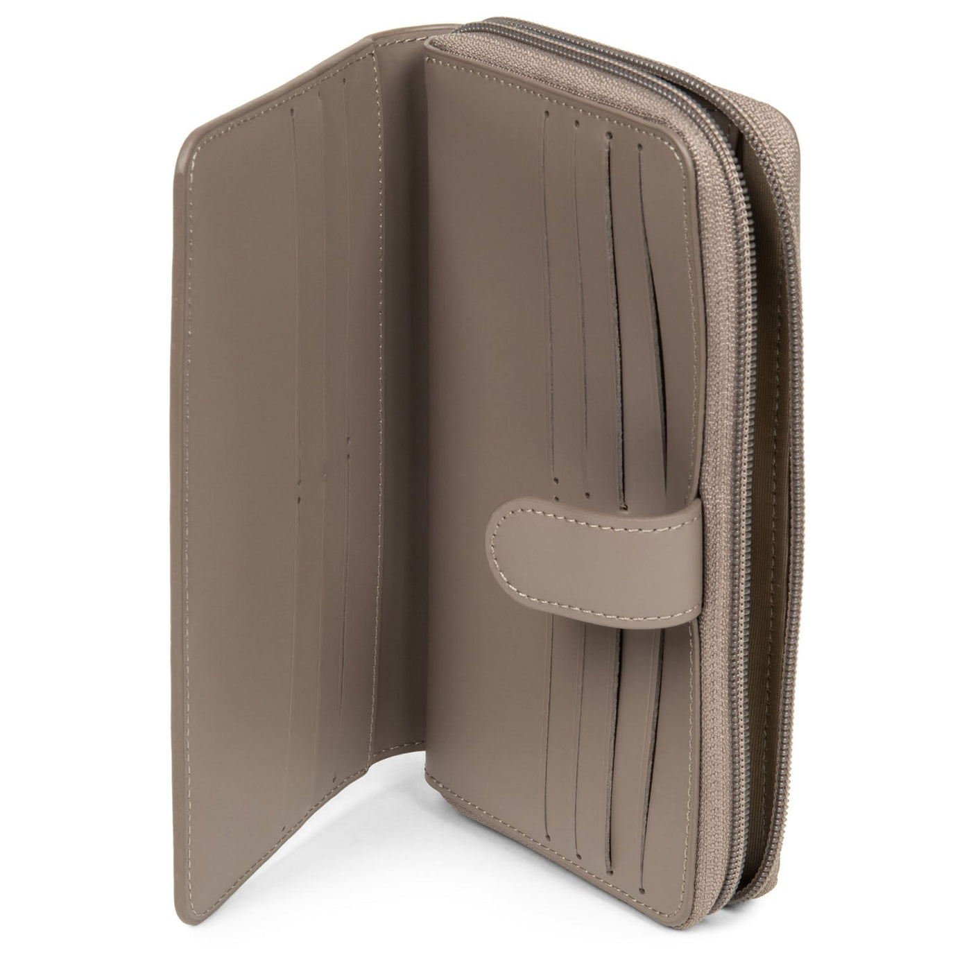 back to back organizer wallet - smooth #couleur_taupe