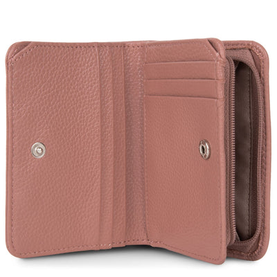 back to back wallet - foulonne pm #couleur_rose-cendre