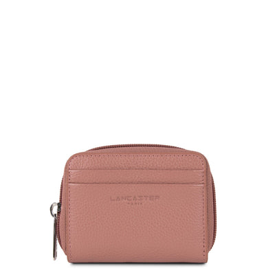 coin purse - foulonné pm #couleur_rose-cendre