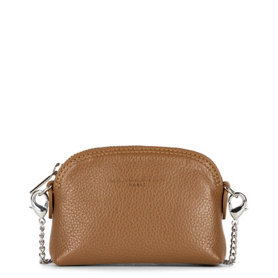 small coin purse - foulonné pm #couleur_camel