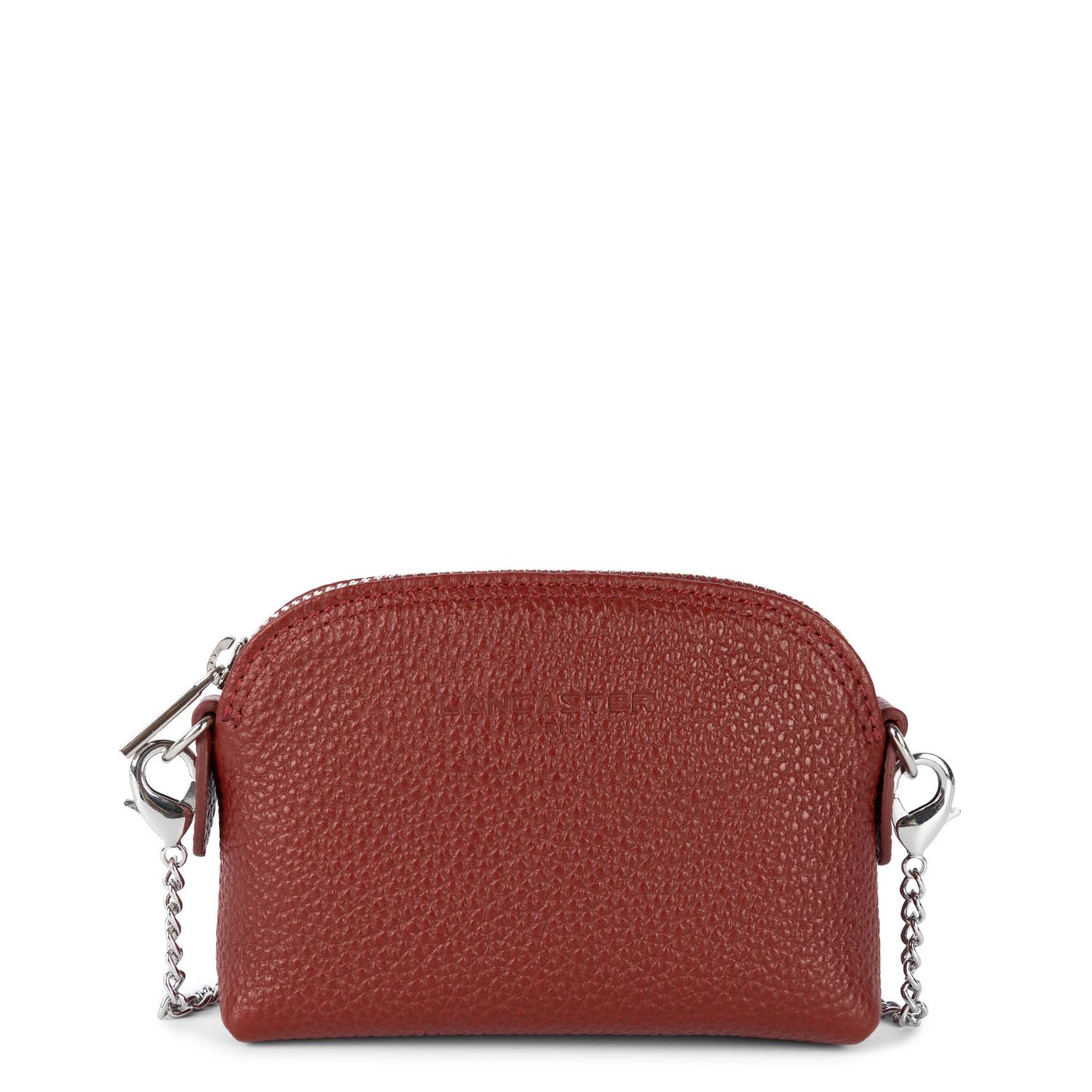 small coin purse - foulonné pm #couleur_carmin