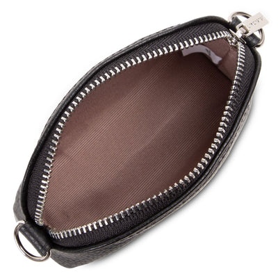 small coin purse - foulonné pm #couleur_noir