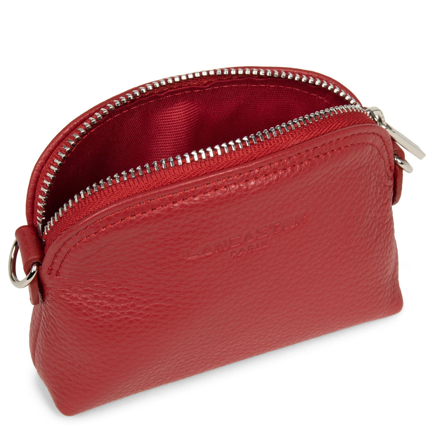 small coin purse - foulonné pm #couleur_rouge