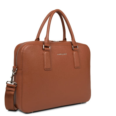 portfolio document holder bag - delphino lucas #couleur_cognac