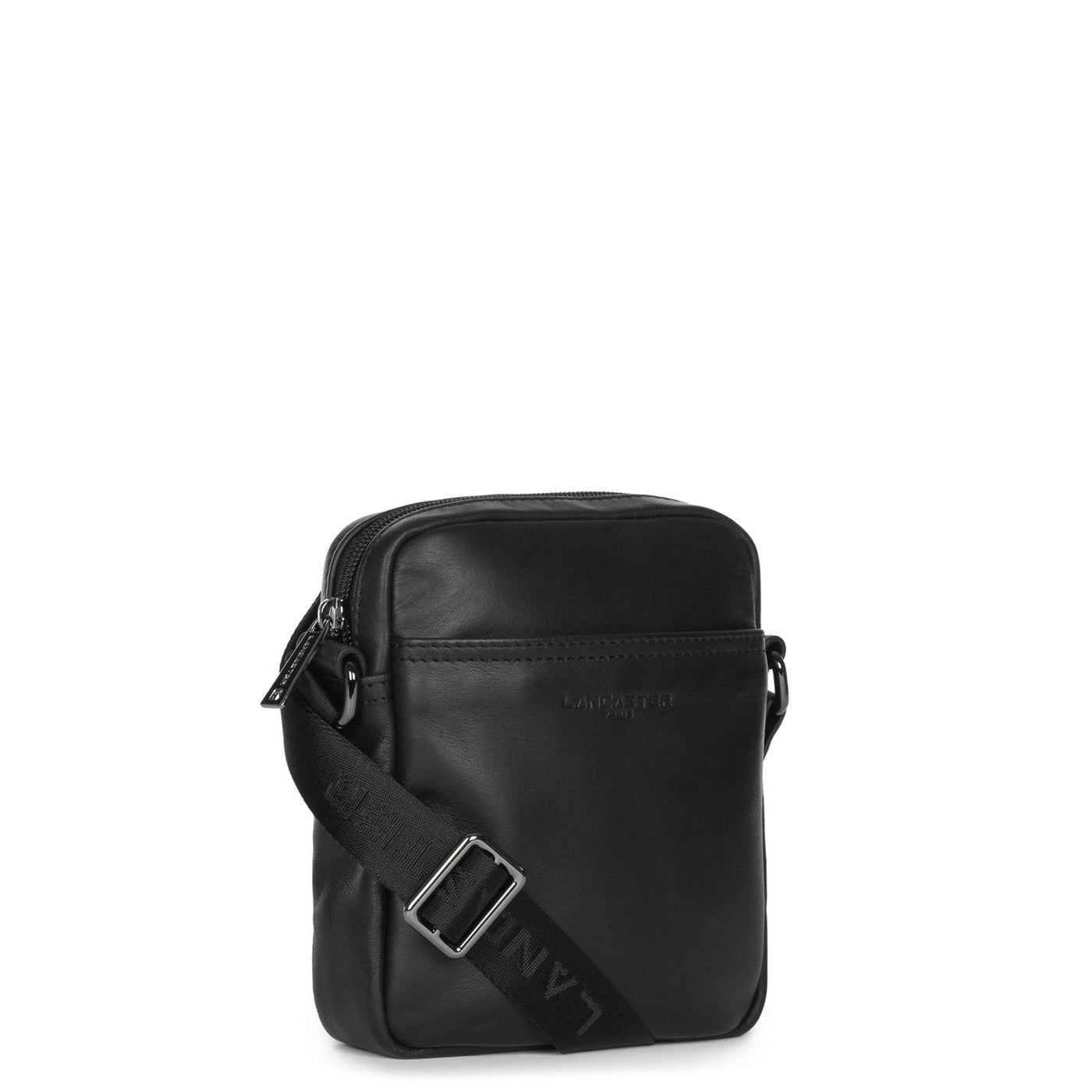 Vintage Camera Shoulder Bag Cowhide Leather Women Small Crossbody Bag (Black)